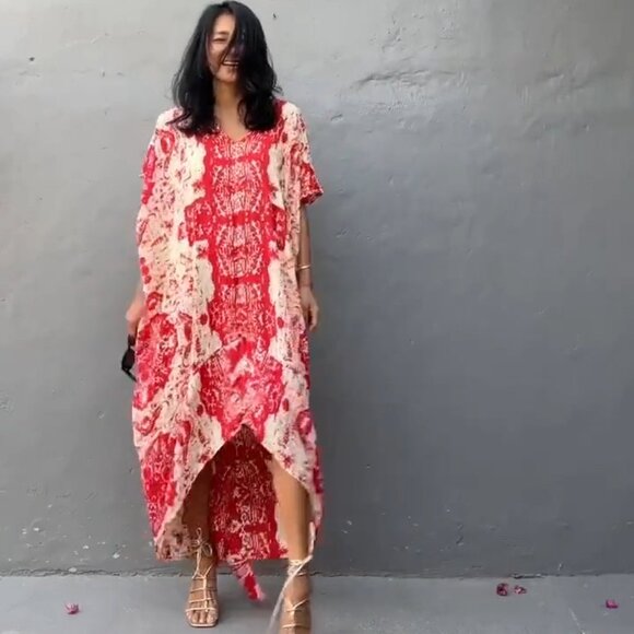 STYLE PARK BOHO MAXI BEACH DRESS - BNWT - ONE SIZE - Picture 6 of 8